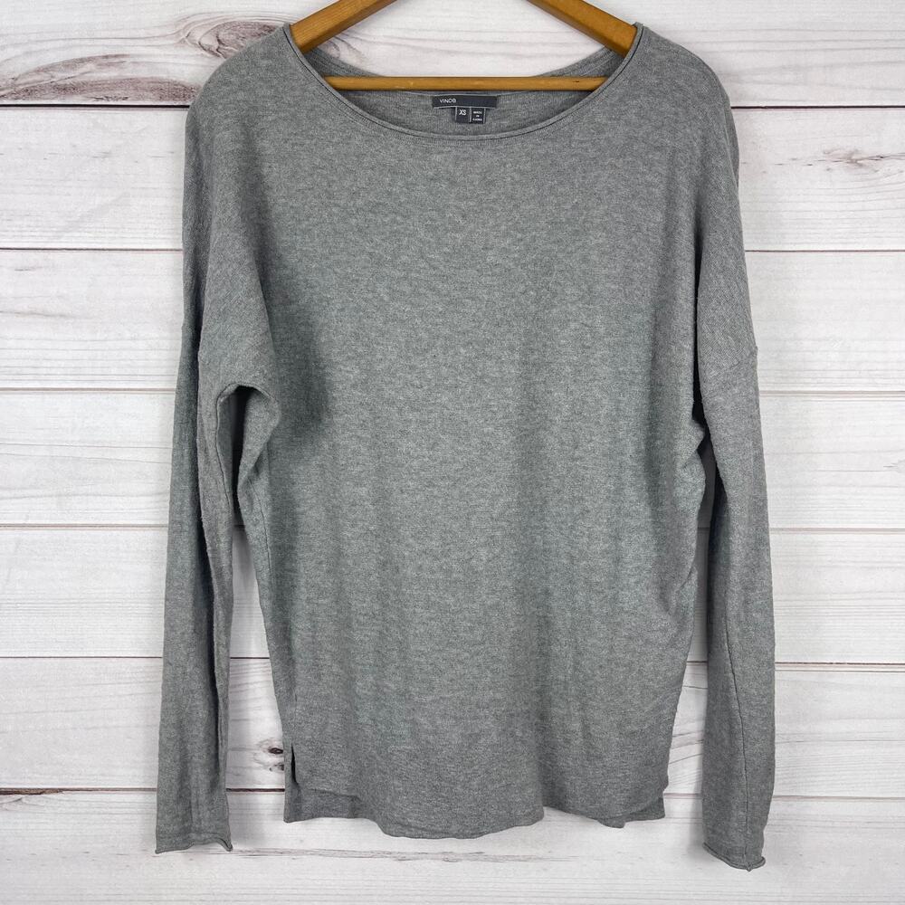 Vince Women's Sweater Size XS Gray‎ Long Sleeve Lightweight Top